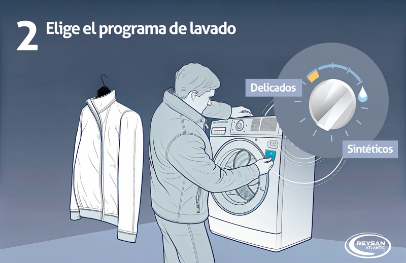 Paso 2: Elige el programa de lavado