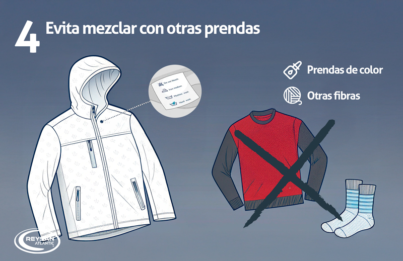 Paso 4: Evita mezclar con otras prendas