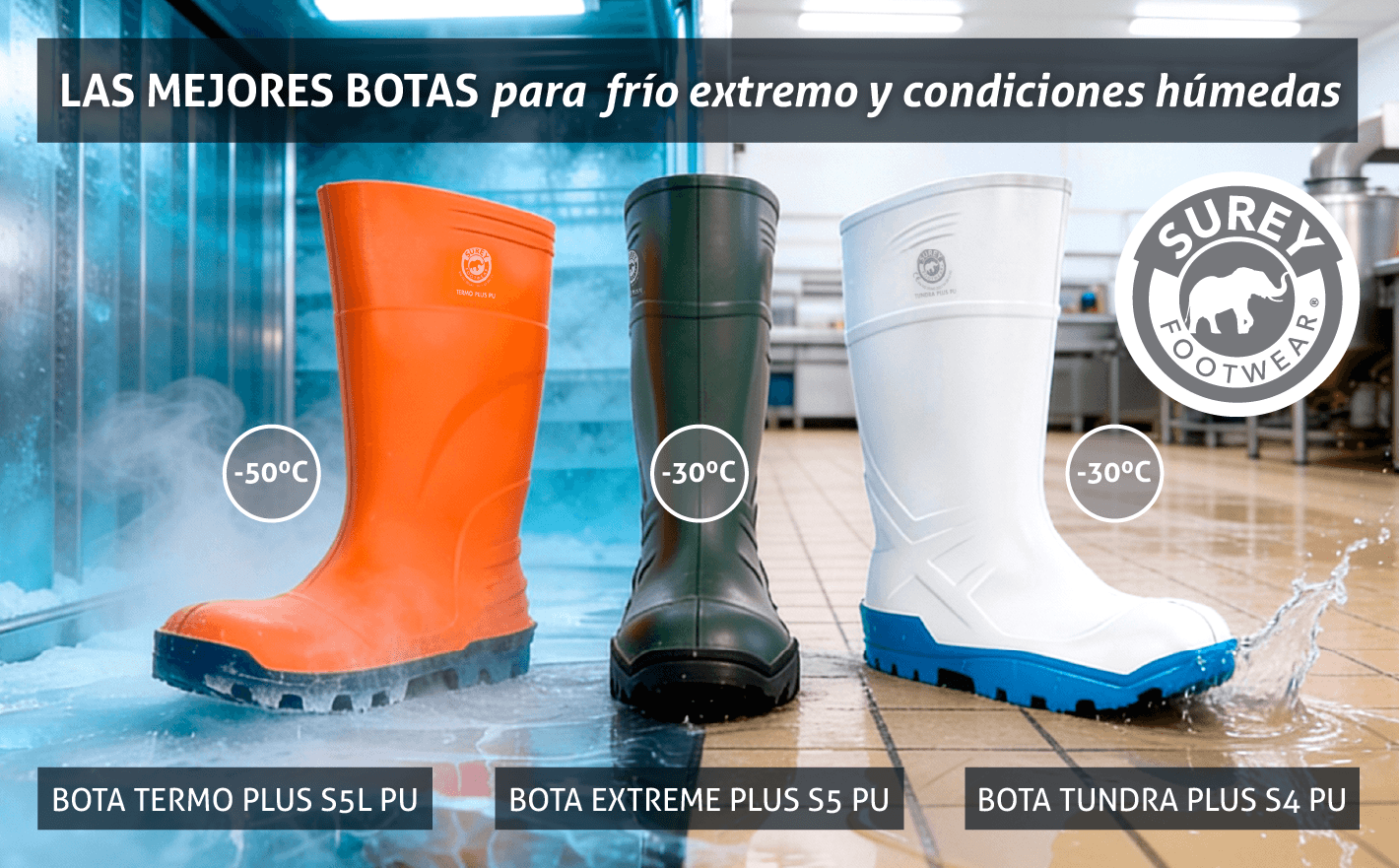¿Cuáles son las mejores botas para trabajar en frío extremo y en condiciones húmedas?