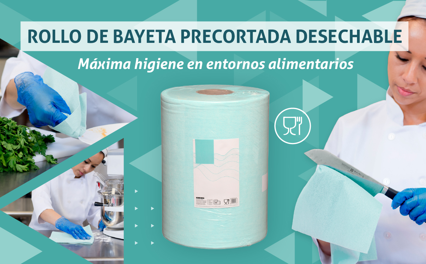 La bayeta desechable de alta capacidad de absorción y sin pelusas que revoluciona la limpieza en la industria alimentaria, laboratorios y cocinas industriales.