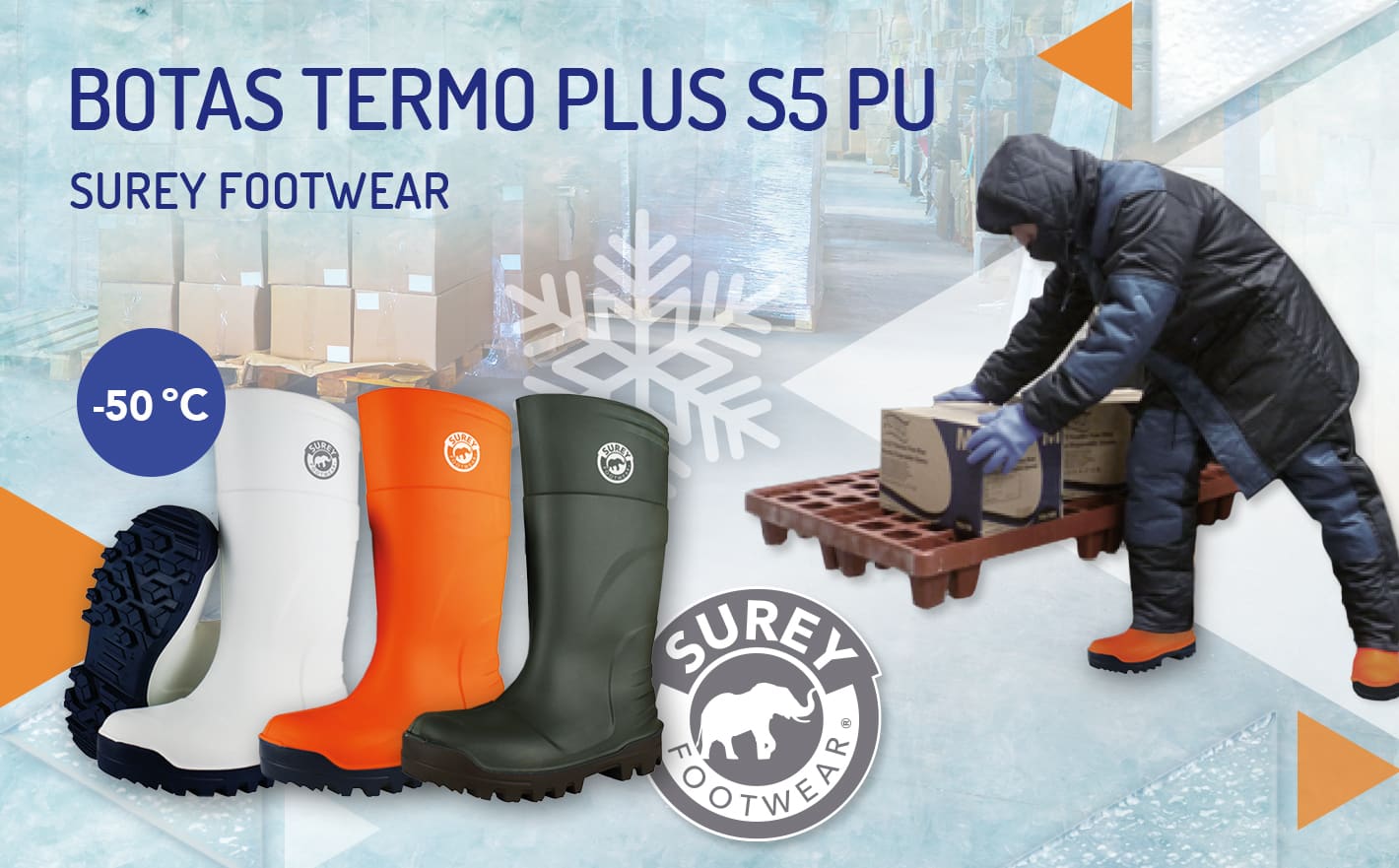 Botas de poliuretano Termo PLUS S5 con suela UltraGrip SRC
