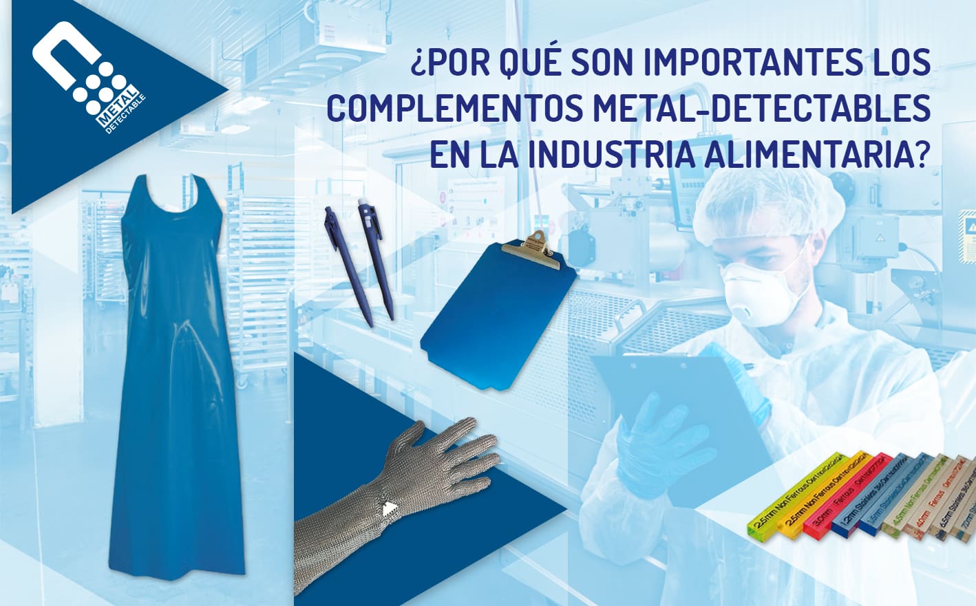¿Por qué son importantes los complementos metal-detectables en la industria alimentaria?
