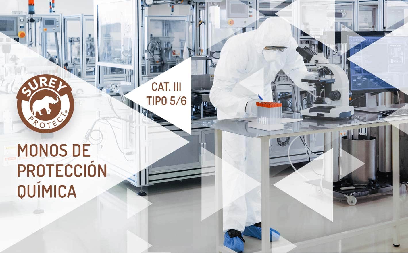 Mono de protección química