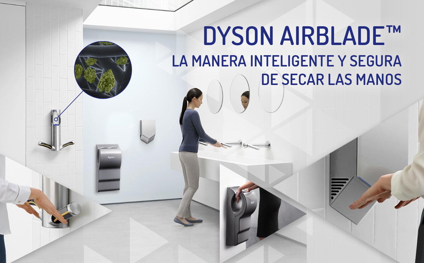 Dyson Airblade™ La manera inteligente y segura de secar las manos 