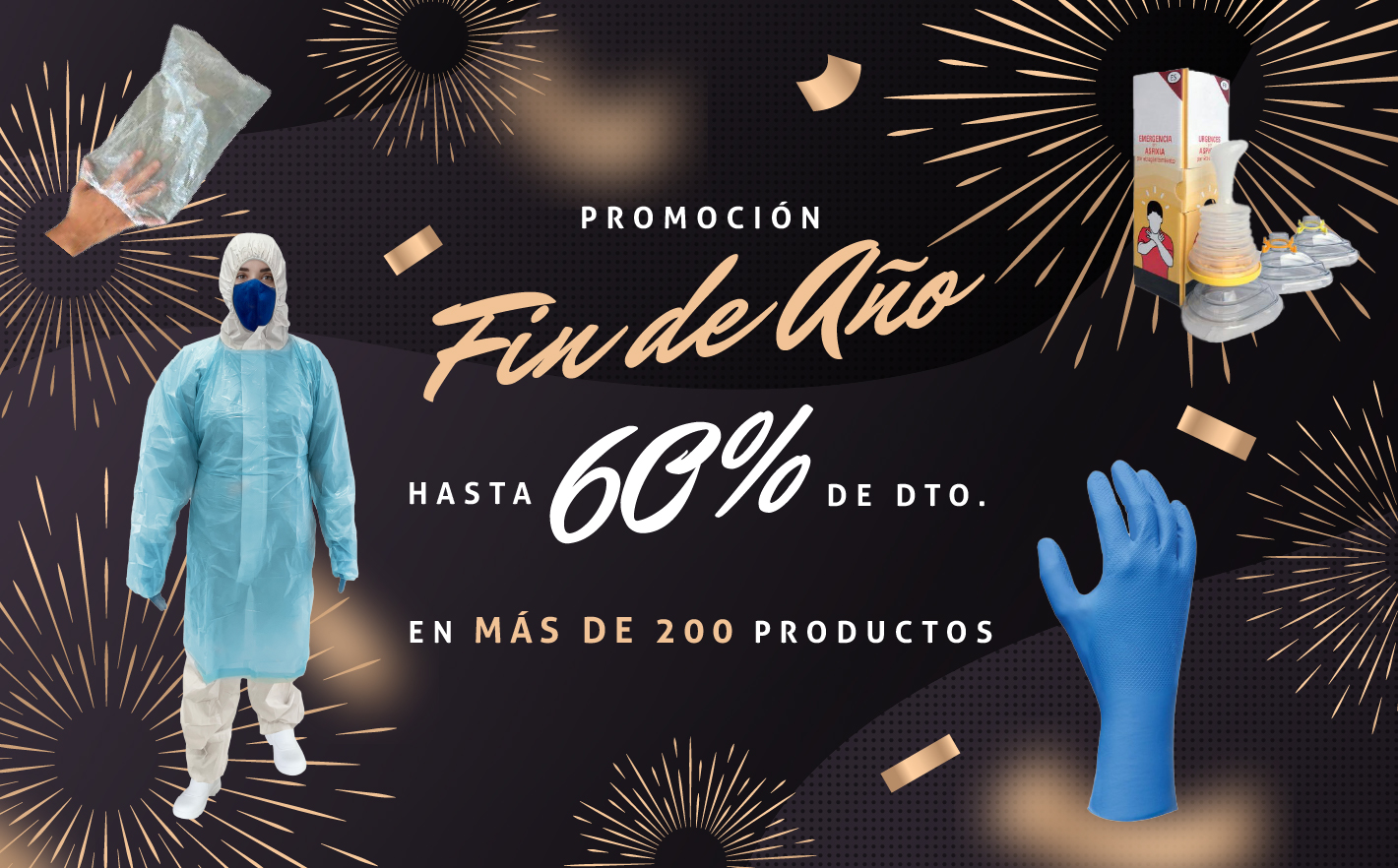 ¡Promoción Fin de AÑO! Hasta 60% de descuento en más de 200 productos.
