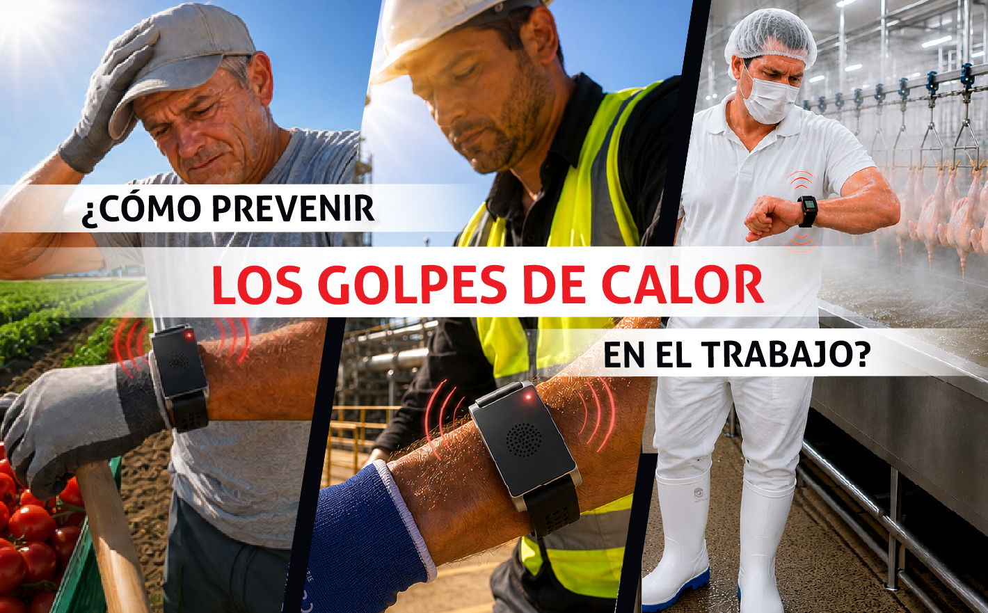 ¿Cómo prevenir los golpes de calor en el trabajo? Medidas preventivas y nuevas pulseras de control térmico