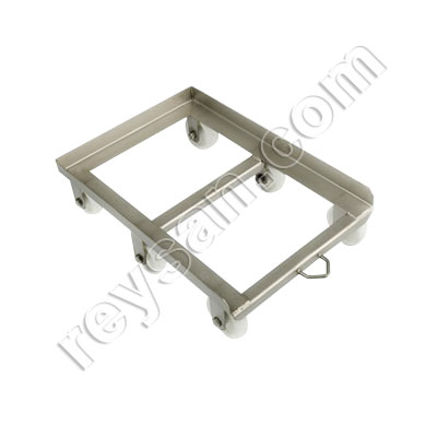 CARRETILLA 6 RUEDA INOX C/ARO