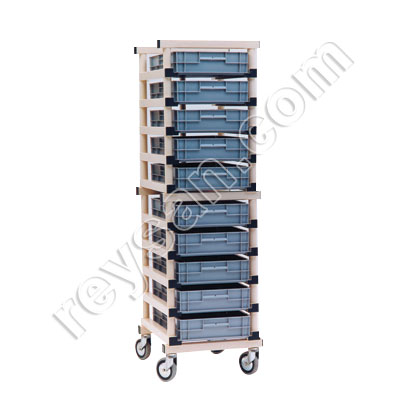 CARRO PORTA-BANDEJAS 10 NIVELE