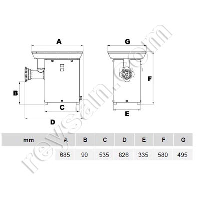 PICADORA CARNE PC114 TRIFASICA