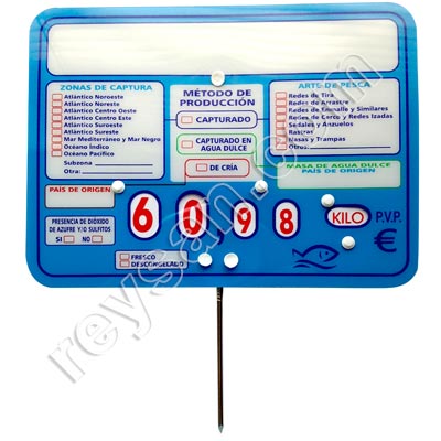 PORTA PRECIOS MARINO