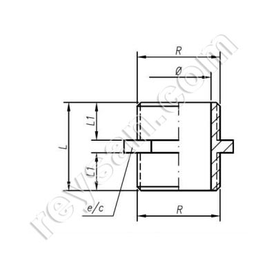 Racor macho cromado ½” – ½”