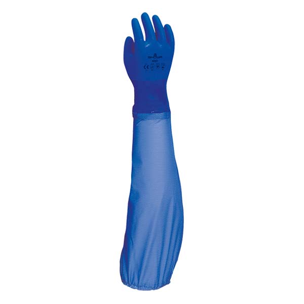 GUANTE PVC AZUL 690 65CM.