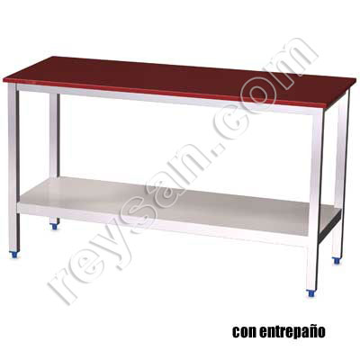 MESA POLIETILENO ROJA
