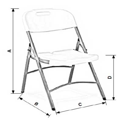 SILLA PLEGABLE GRIS 148