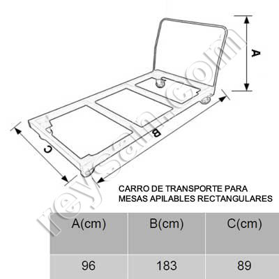 CARRO TRANSPORTE MESAS