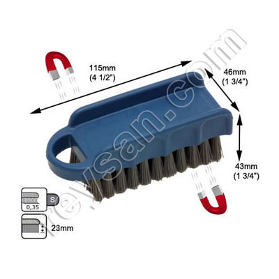 CEPILLO UÑAS METAL DETECTABLE-RAYOS X 