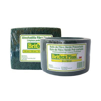 3M ROLLO FIBRA VERDE BRITTEX