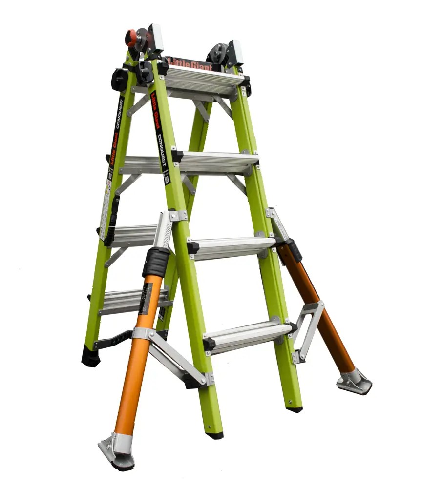 ESCALERA EXTENSIBLE Y APOYO