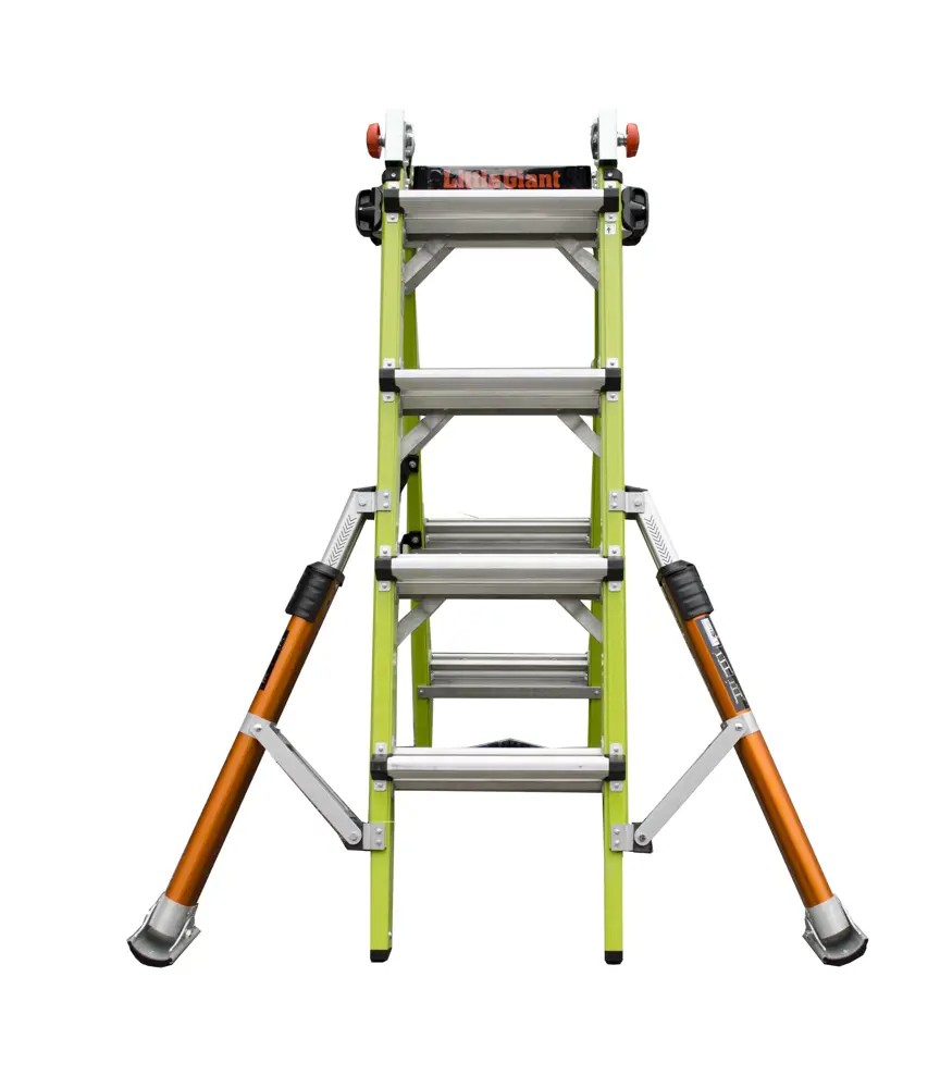 ESCALERA EXTENSIBLE Y APOYO