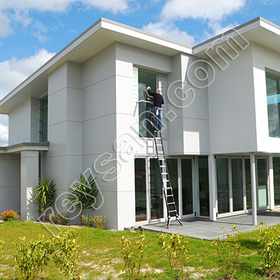 ESCALERA EXTENSIBLE Y APOYO