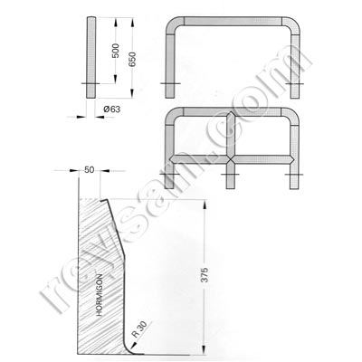 PUNTAL INOX BRILLO