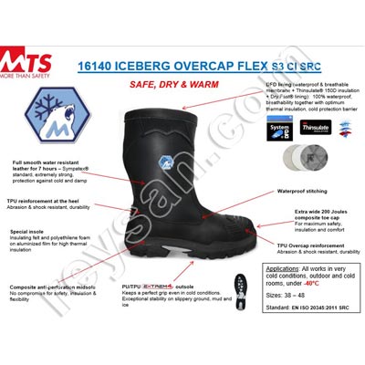 BOTA DE PROTECCIÓN MTS ICEBERG OVERCAP FLEX S3