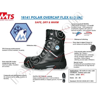 BOTA DE PROTECCIÓN MTS POLAR OVERCAP FLEX S3
