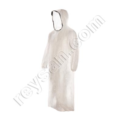 PONCHO CON MANGAS DESECHABLE LDPE IMPERMEABLE