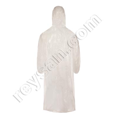 PONCHO CON MANGAS DESECHABLE LDPE IMPERMEABLE