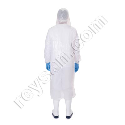 PONCHO CON MANGAS DESECHABLE LDPE IMPERMEABLE