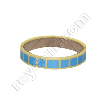 ETIQUETA AZUL METAL DETECTABLE 10 X 10 MM