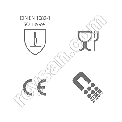 GUANTE DE MALLA METAL DETECTABLE NIROFLEX 2000