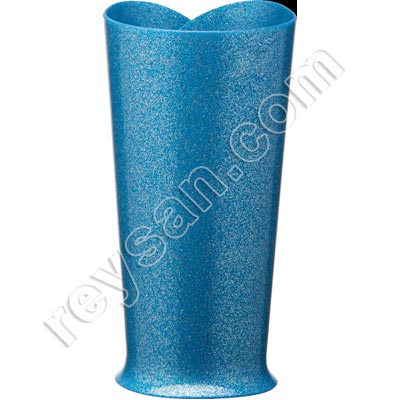 MANGUITO ANTICORTE LISO AZUL METAL DETECTABLE