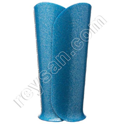 MANGUITO ANTICORTE LISO AZUL METAL DETECTABLE