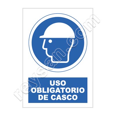 SEÑAL USO OBLIGATORIO DE CASCO