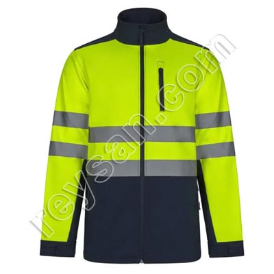CHAQUETA SOFT SHELL BICOLOR ALTA VISIBILIDAD