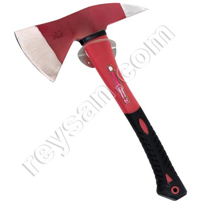 HACHA 40CM BOMBERO MANGO CORTO DE FIBRA