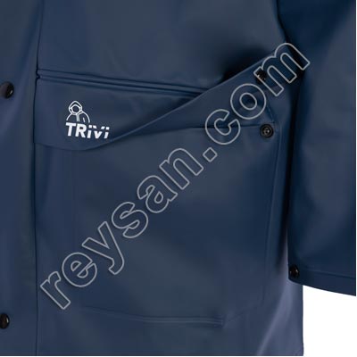 CHAQUETA IMPERMEABLE MAR BASIC MARINO