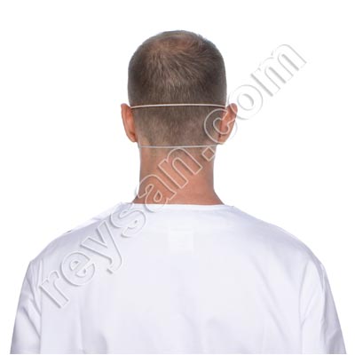 MASCARILLA 2 CAPAS GOMA NUCA AZUL