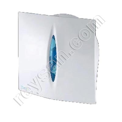 DISPENSADOR PAPEL HIGIENICO BLANCO ABS VISOR AZUL