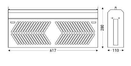 EXTERMINADOR INOX 18W LED INASTILLABLE IP54 GRILL